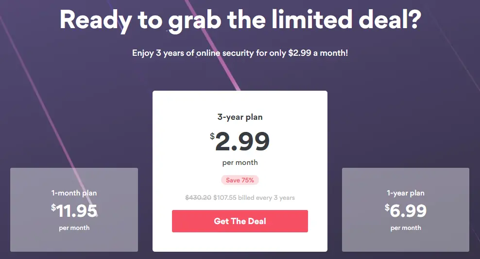 NordVPN Pricing - Black Friday and Cyber Monday